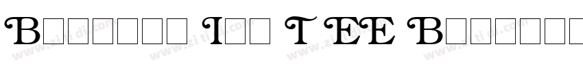 Bookman Itc T EE Bol字体转换